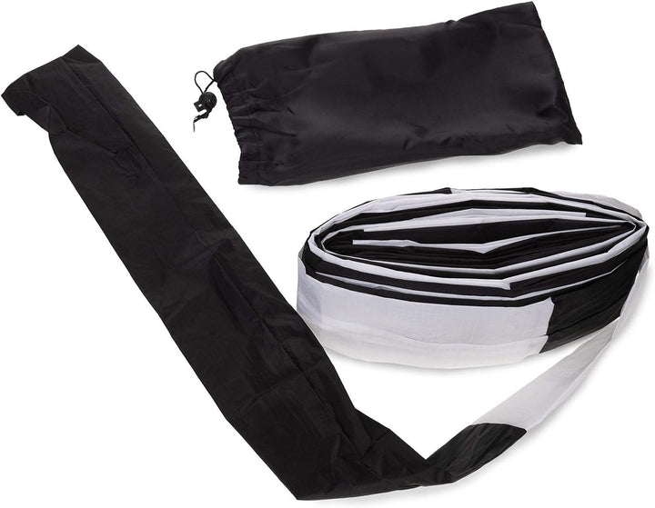 Skymonkey Tubetail Drachenschwanz, Schlauch [10m; 15m], schwarz-weiss 15.0 Meter, 15.0 Meter