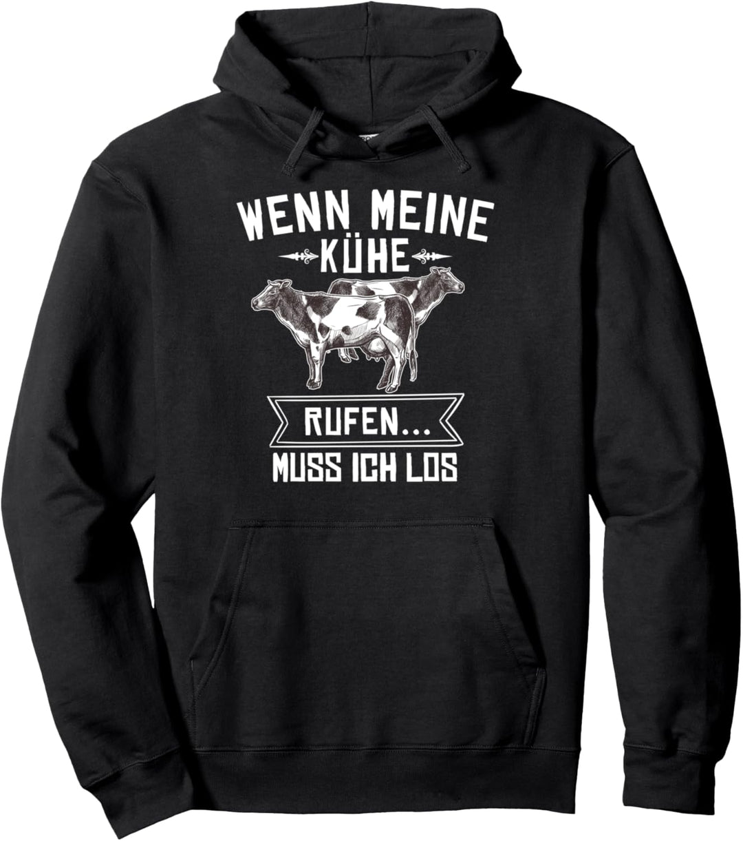 Rinder Kühe Geschenk Spruch für Landwirte Bauern Agrarstarz Pullover Hoodie