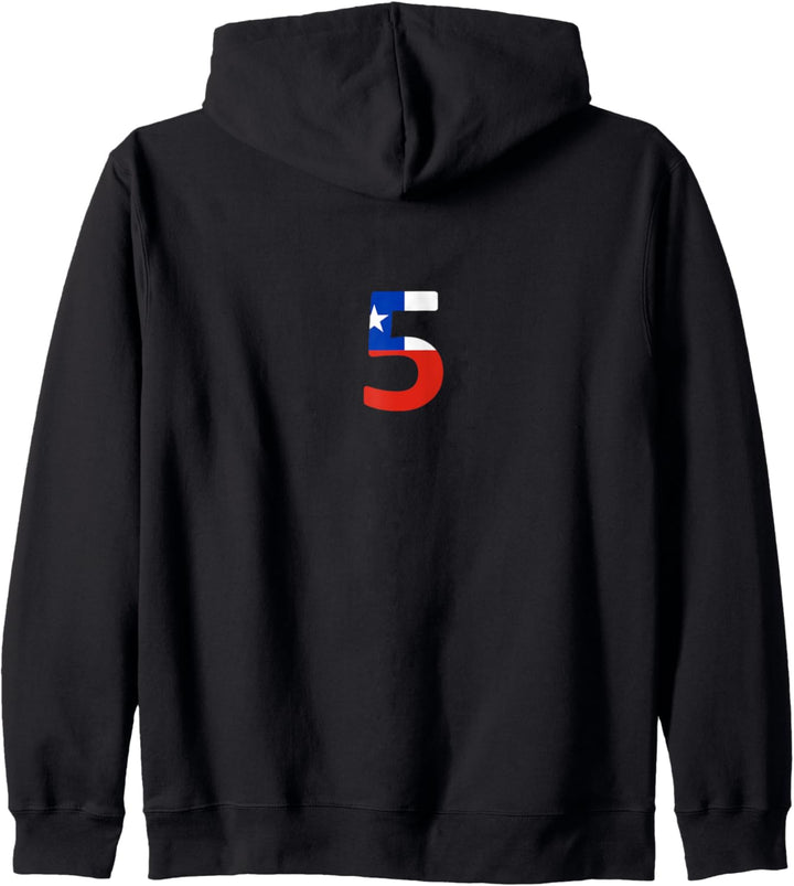 Flagge Chile Kapuzenjacke