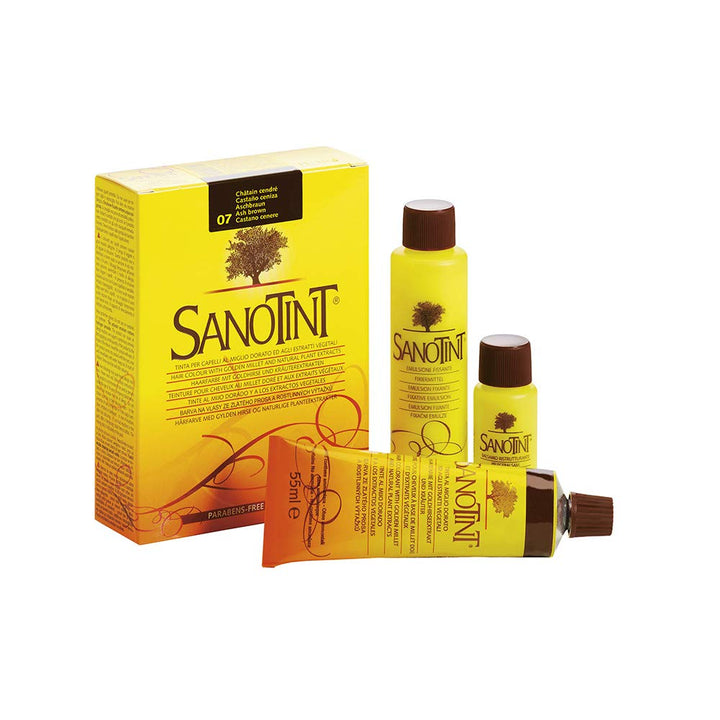 SANOTINT CLASSIC FARBE 07 ASCHBRAUN - 3 Packungen - 3 x 125 ml