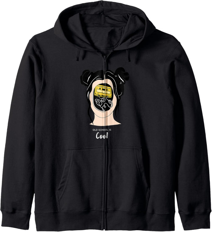 Musik Komisch Jahrgang Retro Alt Schule Cool Kapuzenjacke