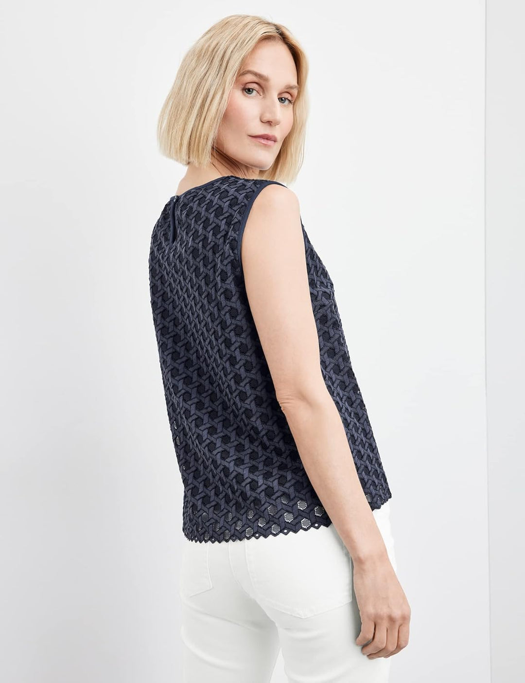 Gerry Weber Damen Bluse 44 Blueberry, 44 Blueberry