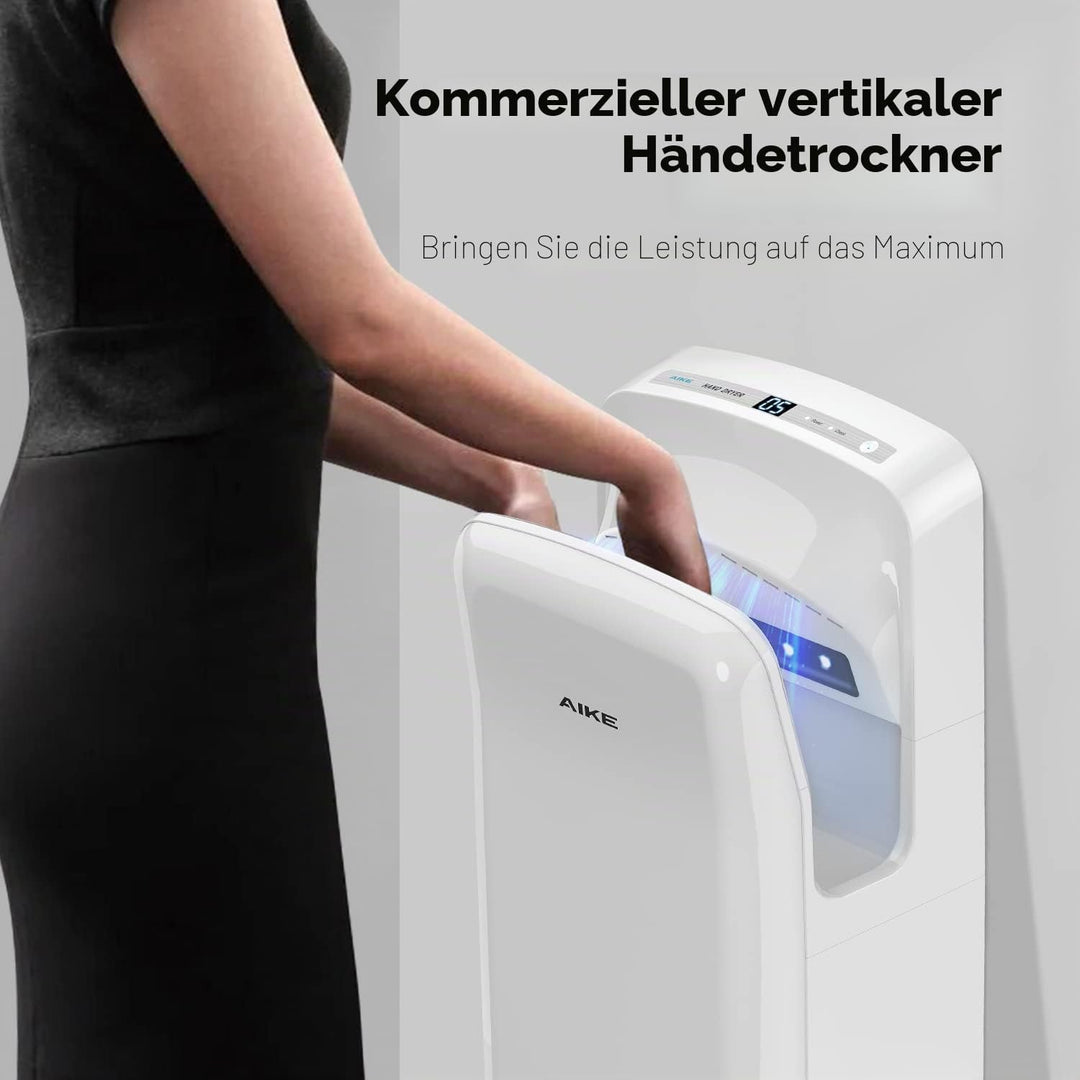 AIKE 2005H Händetrockner, Kommerzieller elektrischer Händetrockner, mit HEPA-Filter, Super Powerful,