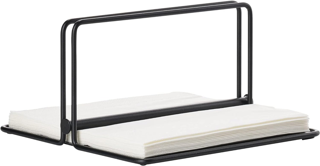Zone Denmark Singles Serviettenhalter aus Metall, 22,5 x 22,5 x 11,3 cm, schwarz 22,5 x 22,5 x 11,3