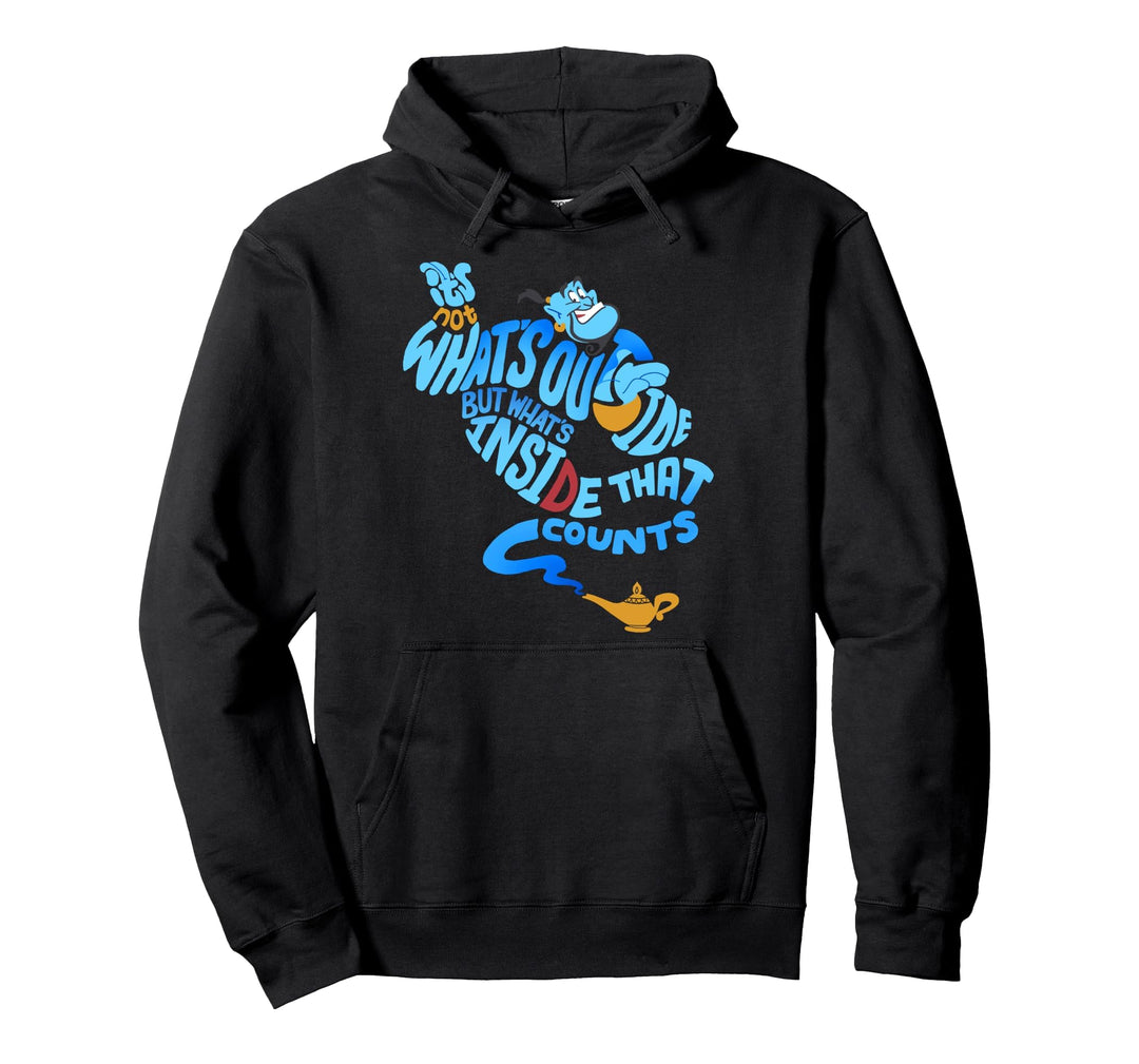 Disney Aladdin Genie Out Bottle Quote Pullover Hoodie