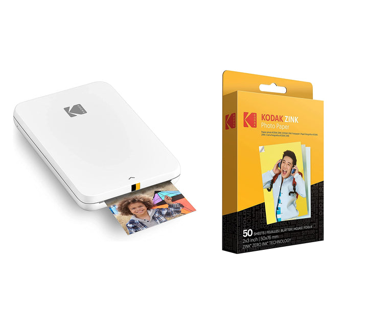 KODAK Step Slim Mobiler Sofortbilddrucker – Drucken Sie kabellos Fotos im Format 5,1 x 7,6 cm auf Zi