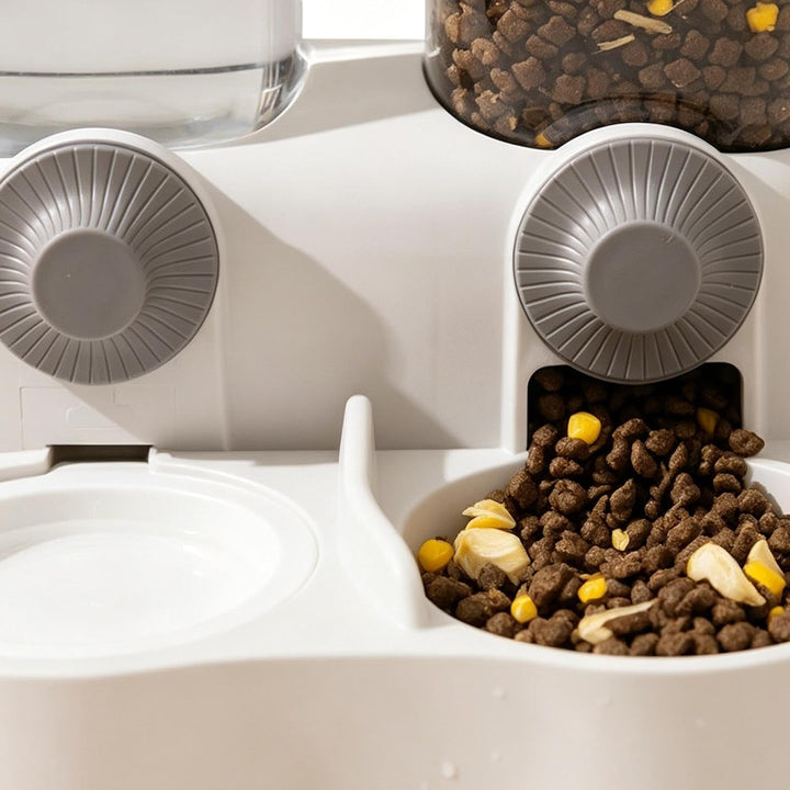 Automatischer Katzenfutterspender | 1300 ml Selbstfütterung, Kippschutz, Staubschutz | automatische