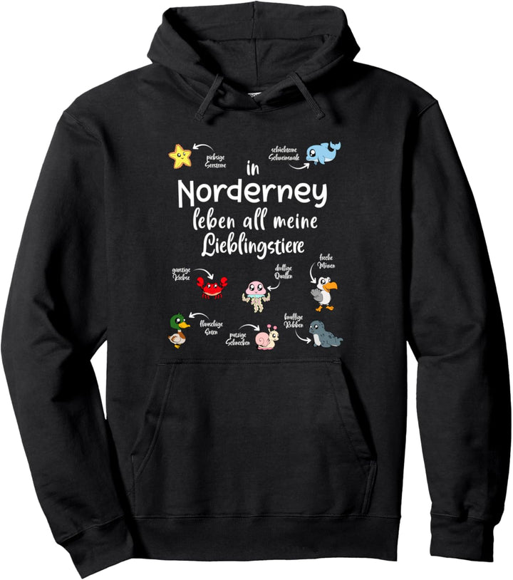 Meine Lieblingstiere in Norderney Pullover Hoodie
