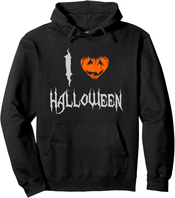I Love Halloween Pullover Hoodie