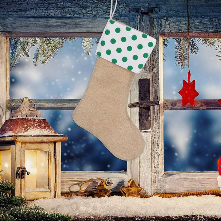 JiJiRuDU Sackleinen Weihnachtsstrumpf 6er Pack, Weihnachten hängende Taschen Weihnachtsfeiertagsstru