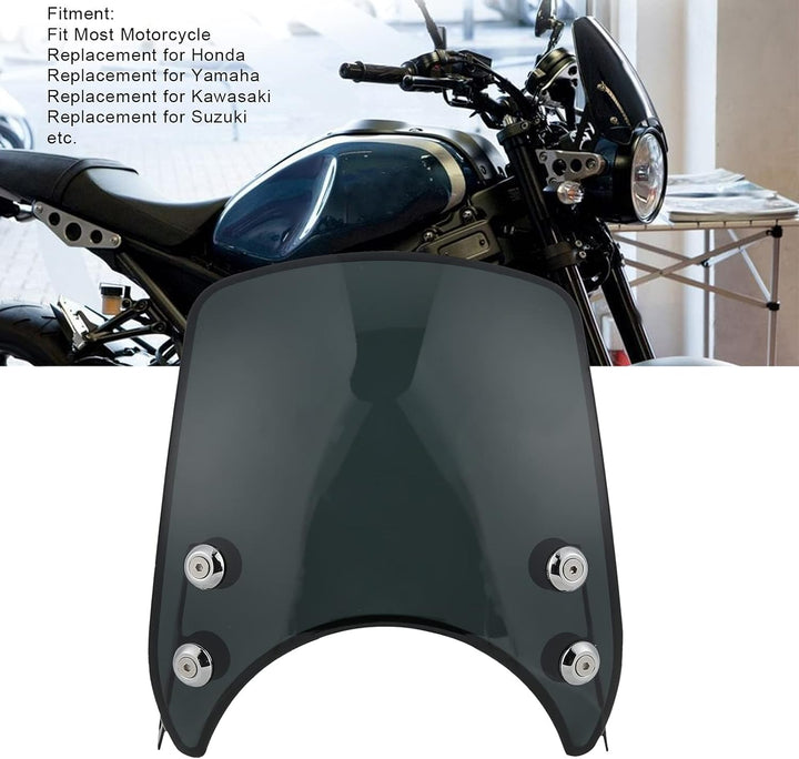 Motorrad Scheinwerfer Verkleidung Retro Universal Motorrad Fly Screen Wind Schutz Scheibe Motorrad Z