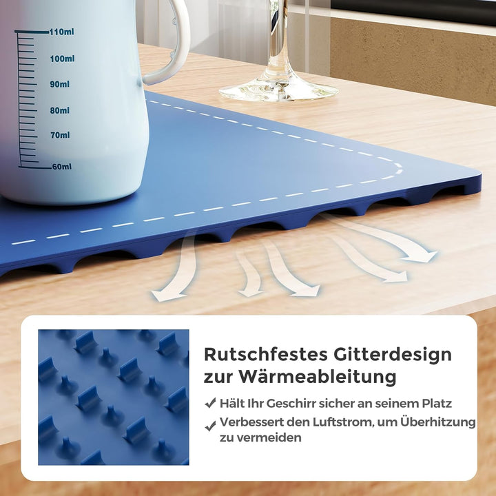 RELAX4LIFE Warmhalteplatte für Speisen, elektrische Wärmematte mit automatischer Abschaltung, Speise