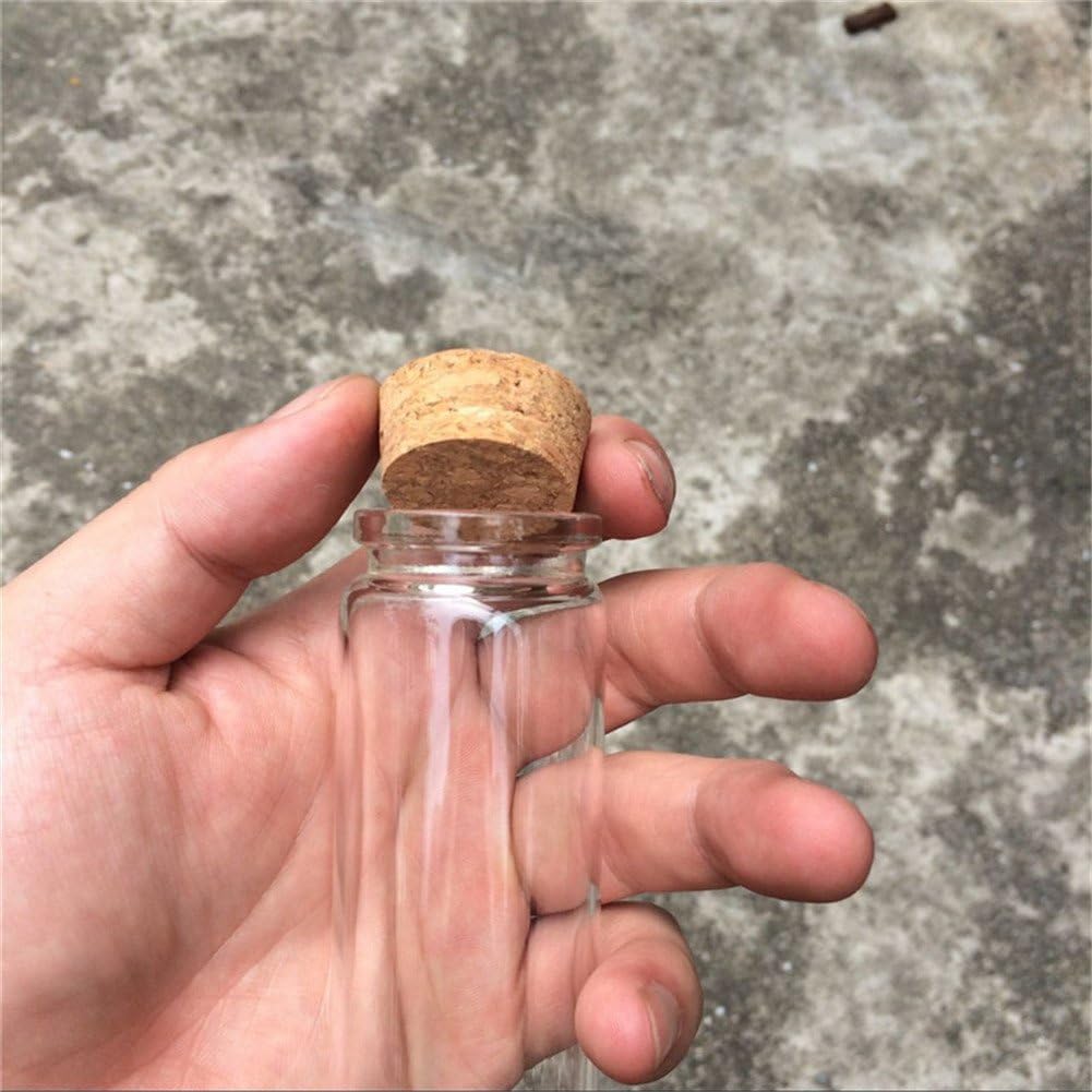Jarvials 12pcs Aussendurchmesser 37mm vier verschiedene arten von klaren flaschen mit korken (12, 90