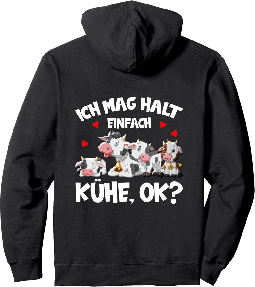 Kühe Ich Mag Halt Einfach Kühe Ok Bauer Kuh Pullover Hoodie