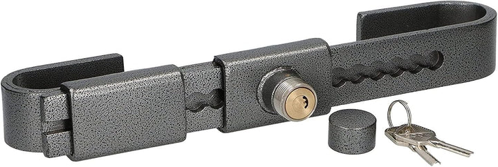 Falleba Diebstahlsicherung, verstellbar von 220 bis 430 mm (38 mm), Türschloss für Container, Sattel