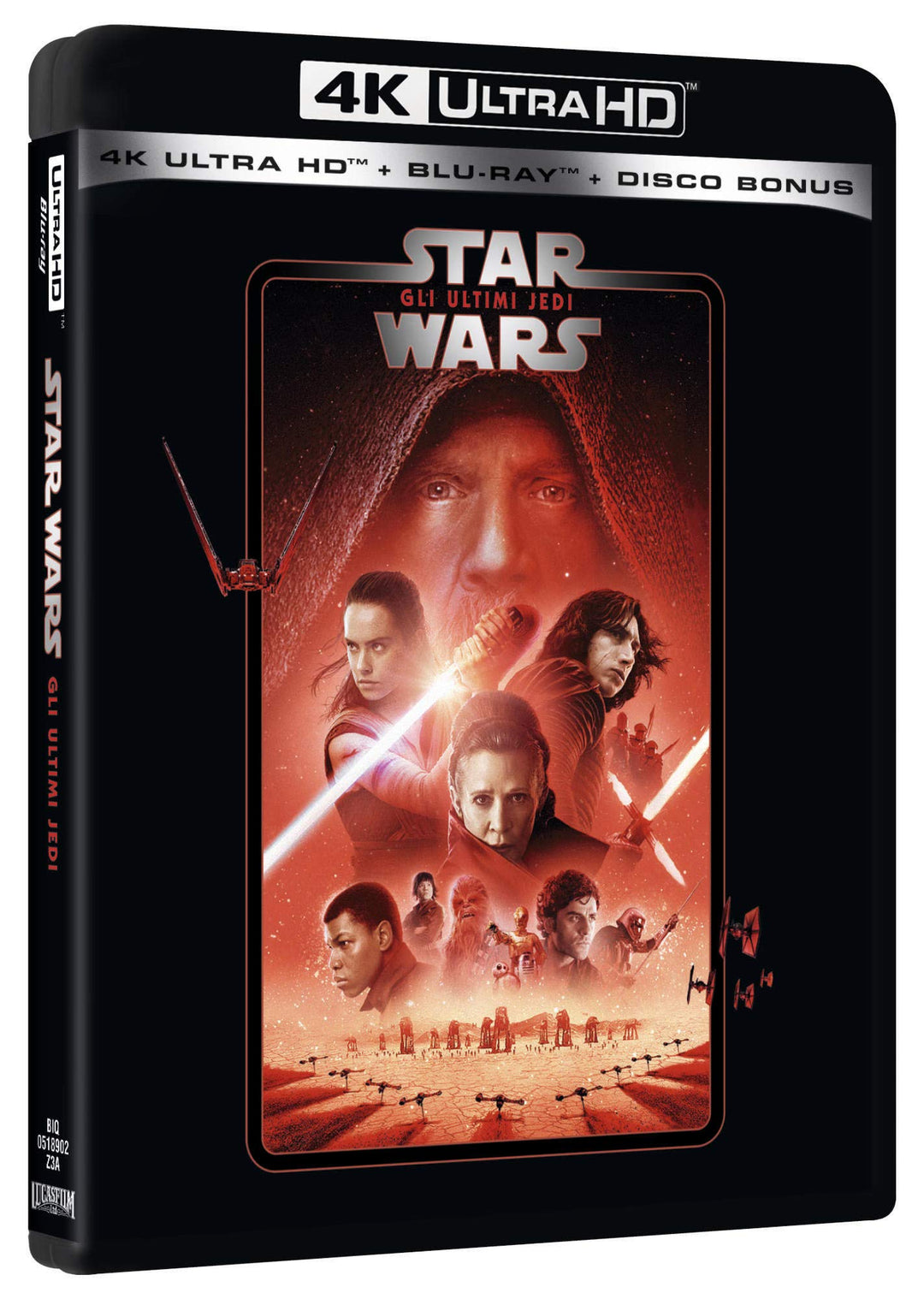 Star Wars Ep. VIII Gli Ultimi Jedi (Repkg 4k+Br+Bonus Disc), Blu-ray
