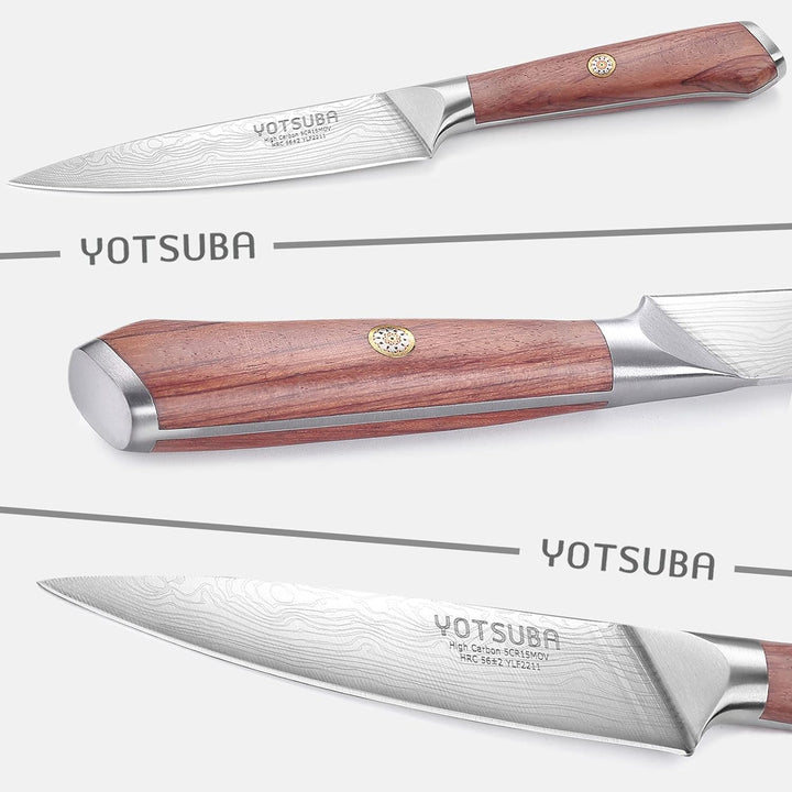 YOTSUBA Küchen-Universalmesser, 12,7 cm, kleines Kochmesser zum Hacken, Schneiden, Schälen und Schne