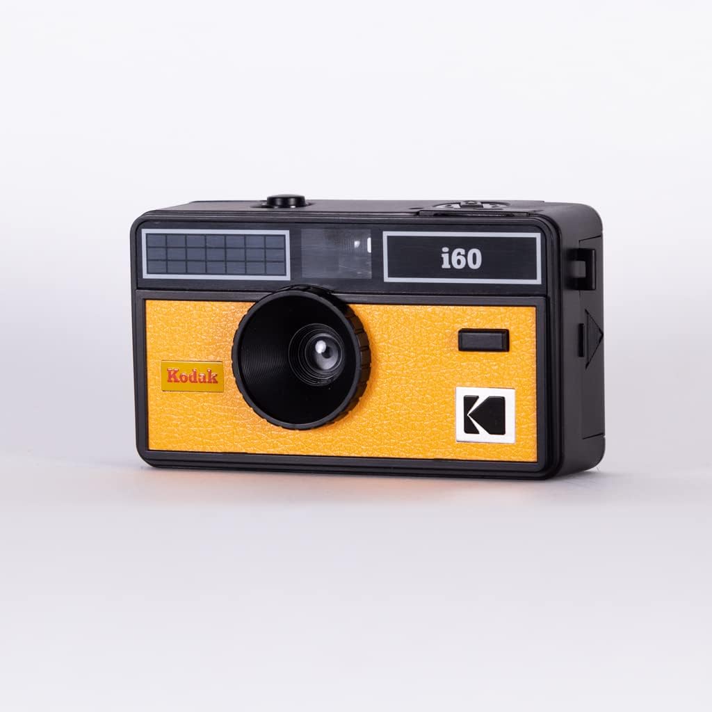 Kodak i60 Wiederverwendbare 35-mm-Filmkamera – Retro-Stil, fokussierfrei, integrierter Blitz, Drücke