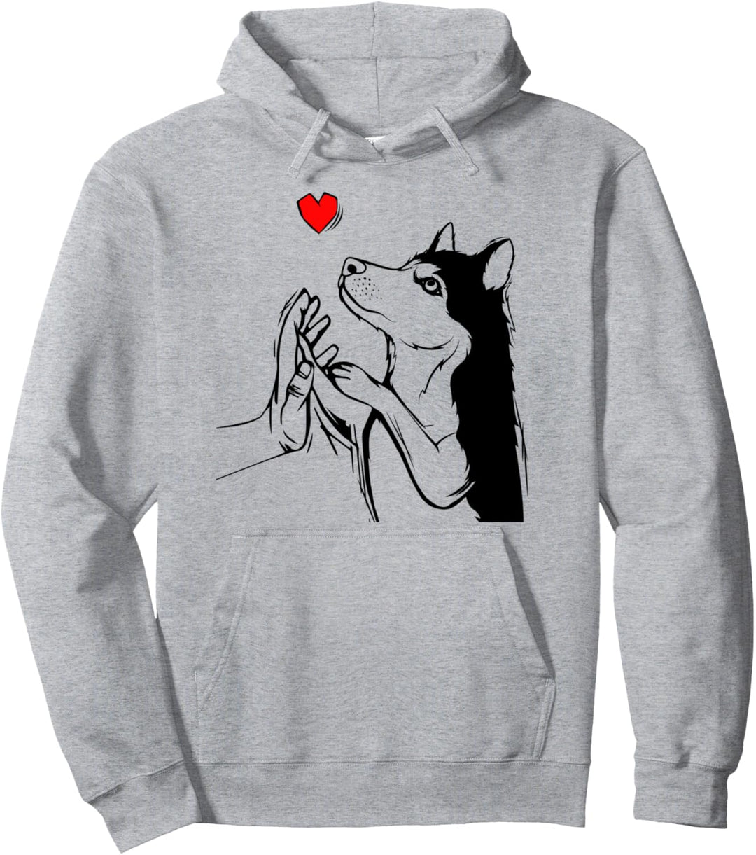 Husky Liebe Hunde Frauchen Damen Pullover Hoodie