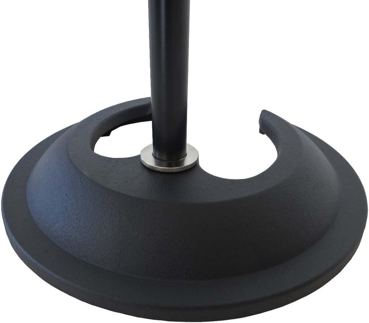 keepdrum MS096 Mikrofonständer gerade, ausziehbar mit Guss-Sockel + universal Mikrofonklemme MS096 +