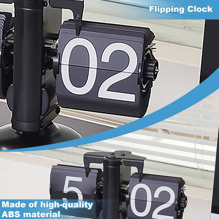 Retro Vintage Design Auto Flip Clock Desk Clock,Flip Desk Clock, Retro Digital Flip Down Clock, Mute