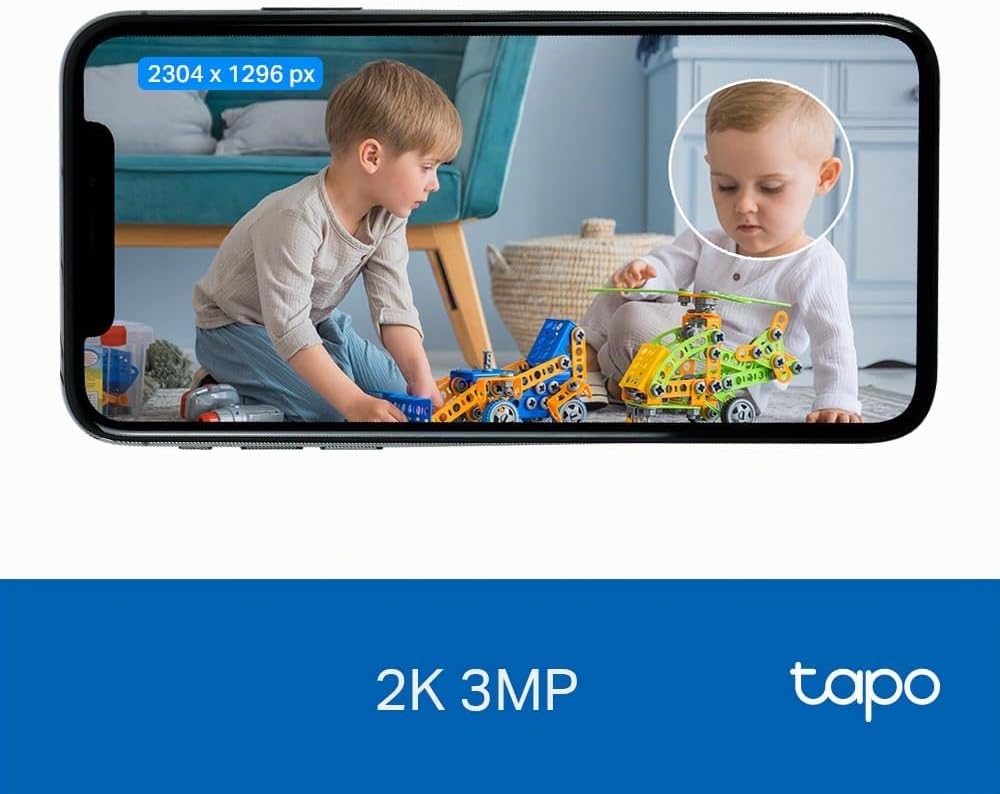 TP-Link Tapo C110 WLAN IP Kamera Überwachungskamera (3MP-Auflösung, 2-Wege-Audio, Bewegungserkennung