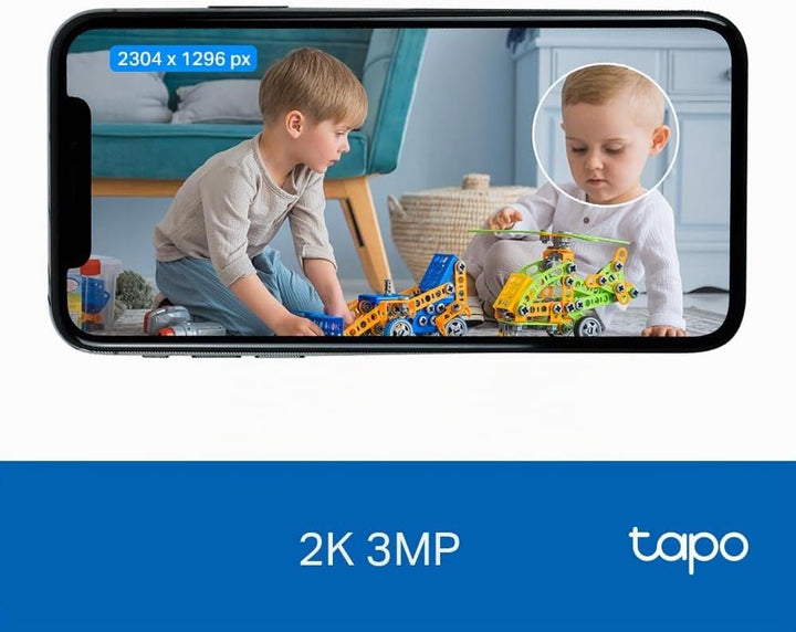 TP-Link Tapo C110 WLAN IP Kamera Überwachungskamera (3MP-Auflösung, 2-Wege-Audio, Bewegungserkennung