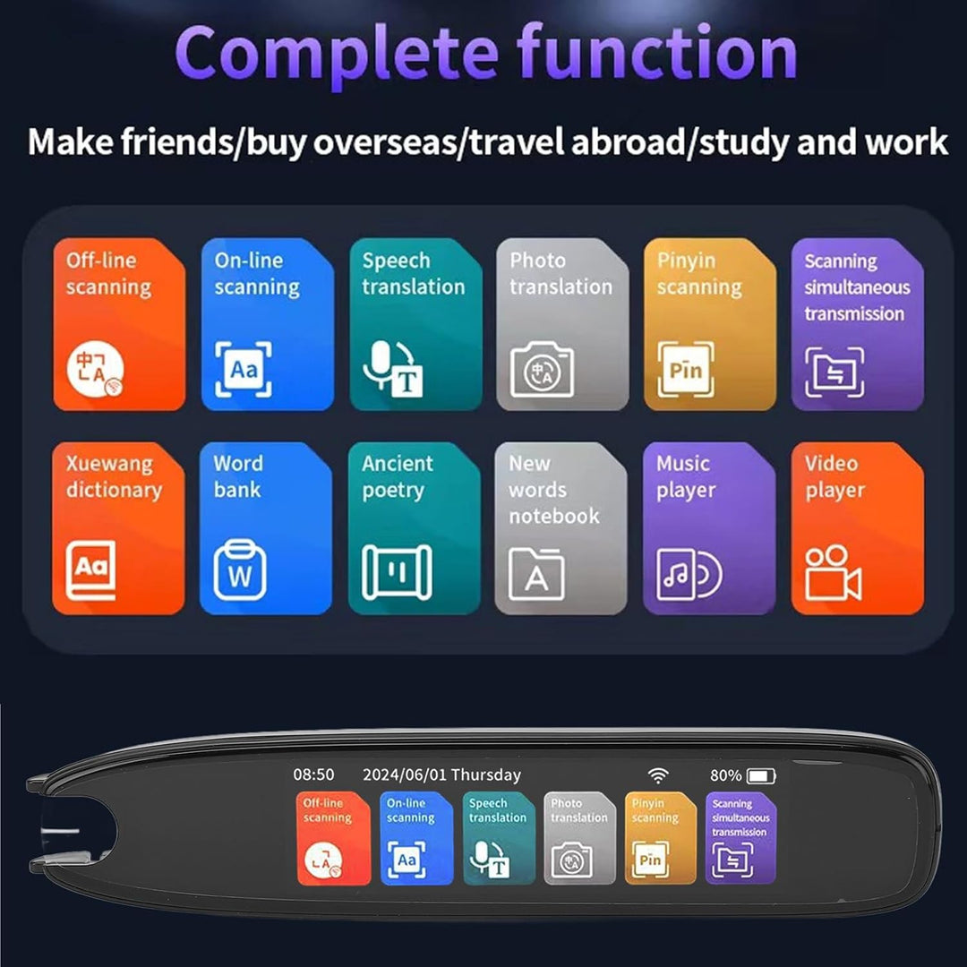 Scan Reader Pen, Scan Reader Pen, Smart Voice Translator Pen Sprachübersetzer Online 142 Sprachen Di