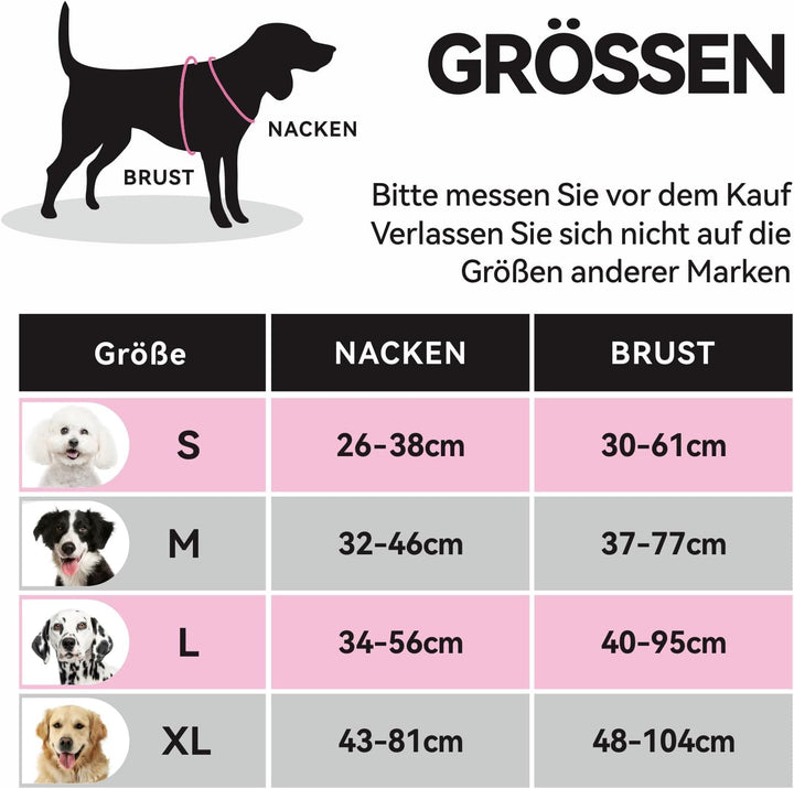 PHOEPET No Pull Hundegeschirr Verstellbares Hundewestengeschirr für den täglichen Spaziergang mit Sc