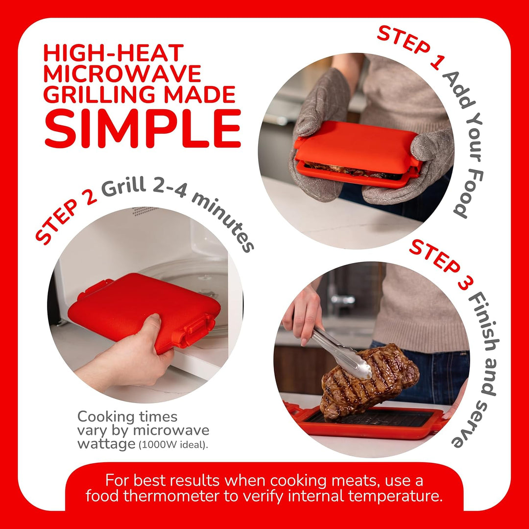 MAX™ Mikrowellen-Sandwichmaker, Mikrowellen-Grill, Toaster, Grilled-Cheese-Sandwichmaker in 3 Minute