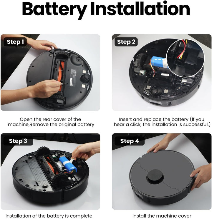 ANTIEE Vacuum Ersatz Akku für Neabot Q11 Robotic Vacuum Cleaner Spare Parts 14.4V 6800mAh with Tools