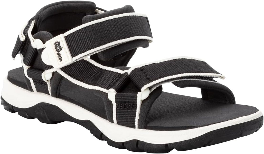Jack Wolfskin Unisex Kinder Seven Seas 3 K Freizeitsandale 27 EU Schwarz, 27 EU Schwarz