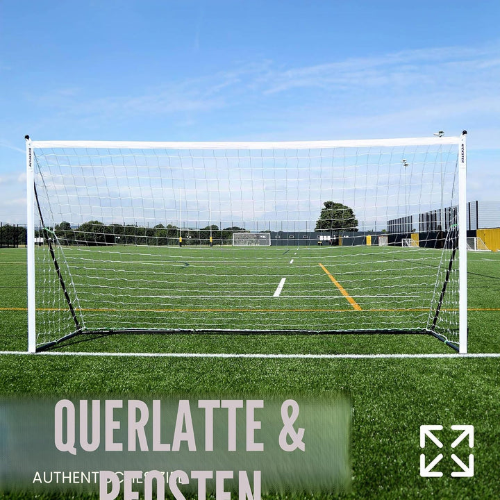 QUICKPLAY Kickster Elite Fussballtore |Super Transportierbar 500 x 200 cm, 500 x 200 cm