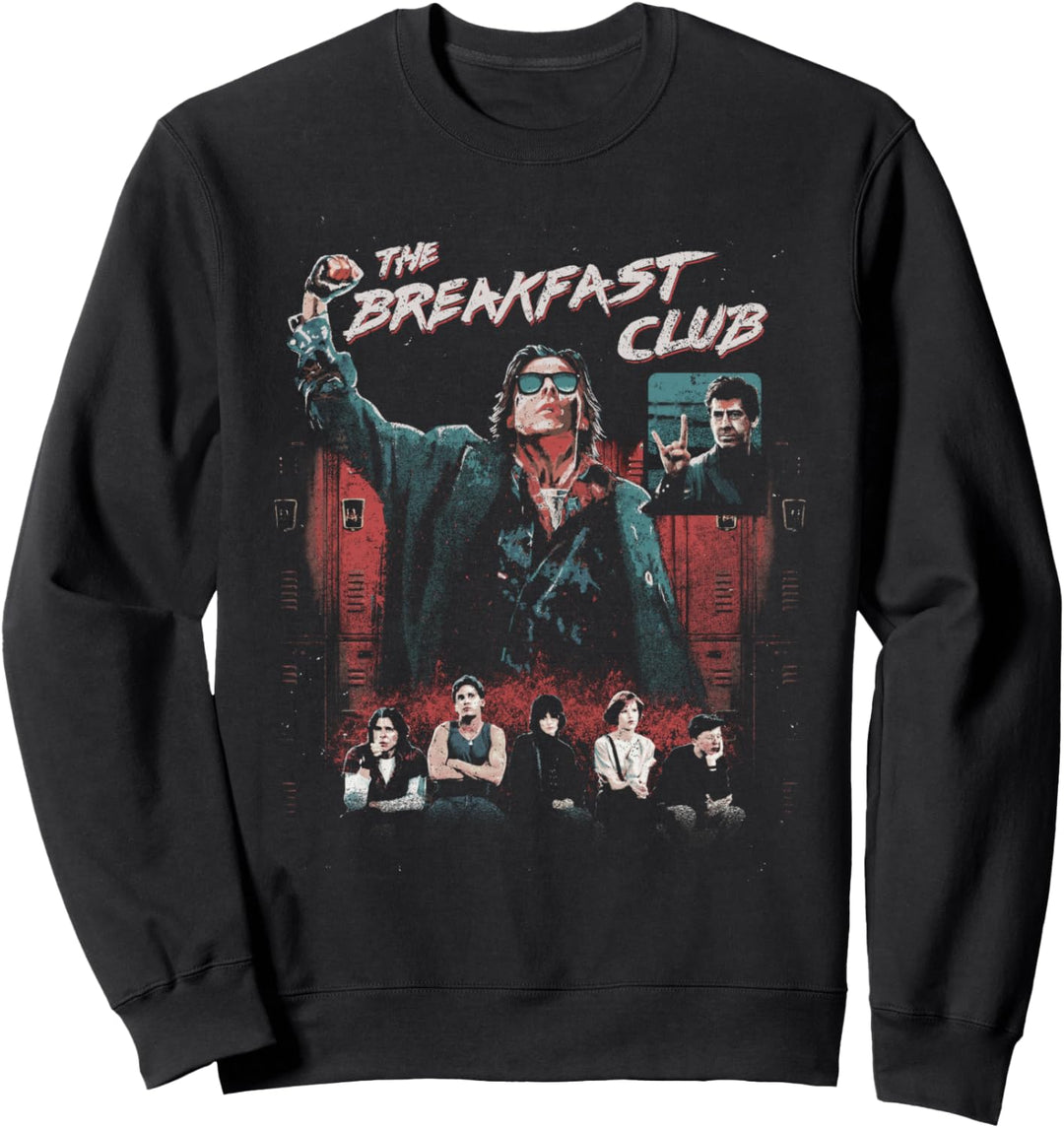 Breakfast Club Group Shot Painted Distressed Sweatshirt