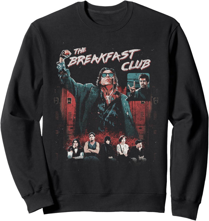 Breakfast Club Group Shot Painted Distressed Sweatshirt