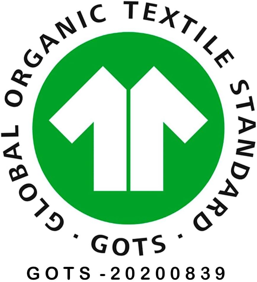 COTTON ARTean Bettwäsche-Set, Organic Baumwolle, Weiss, Bett 105 x 190/200 cm, 100 % Organische Baum