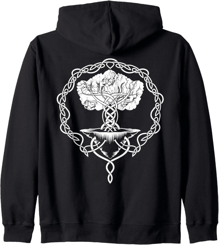 Yggdrasil, Der Baum des Lebens, Wikinger, Norse Kapuzenjacke