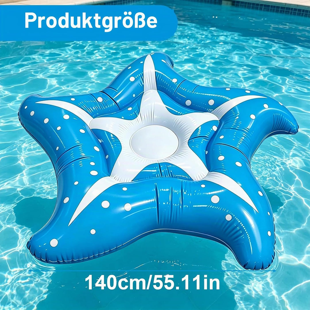 Luftmatratze Pool Seestern 150cm, Hängematte Pool Spielzeug Erwachsene Luftmatratze Wasser, Schwimml
