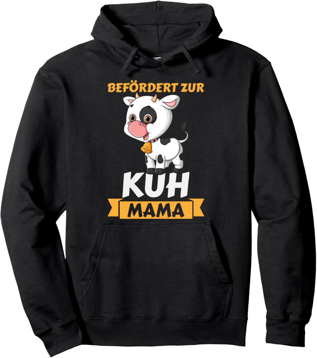 Befördert zur Kuh Mama Landwirtschaft Trecker Biobauer Pullover Hoodie