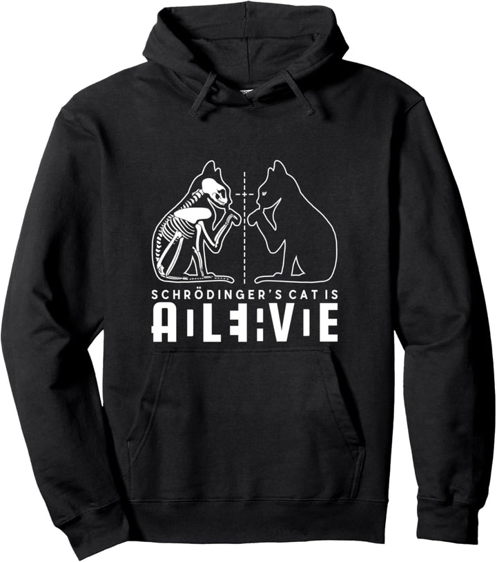 Schrödingers Katze Dead And Alive Wissenschaft Physik Pullover Hoodie