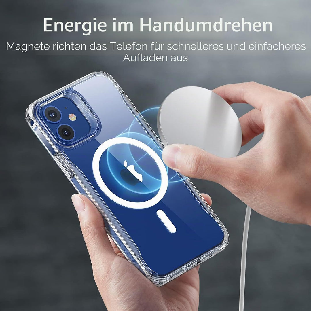 ESR Hülle für iPhone 12, iPhone 12 Pro 2020 Sidekick Hybrid Magafe Case, Transparent Handyülle mit H