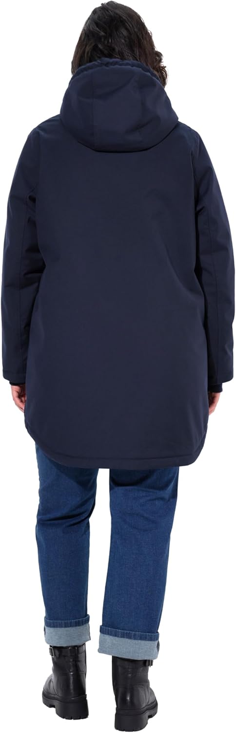 Ulla Popken Damen Hyprar Funktionsjacke mit Teddyfutter Jacken 46-48 marine, 46-48 marine