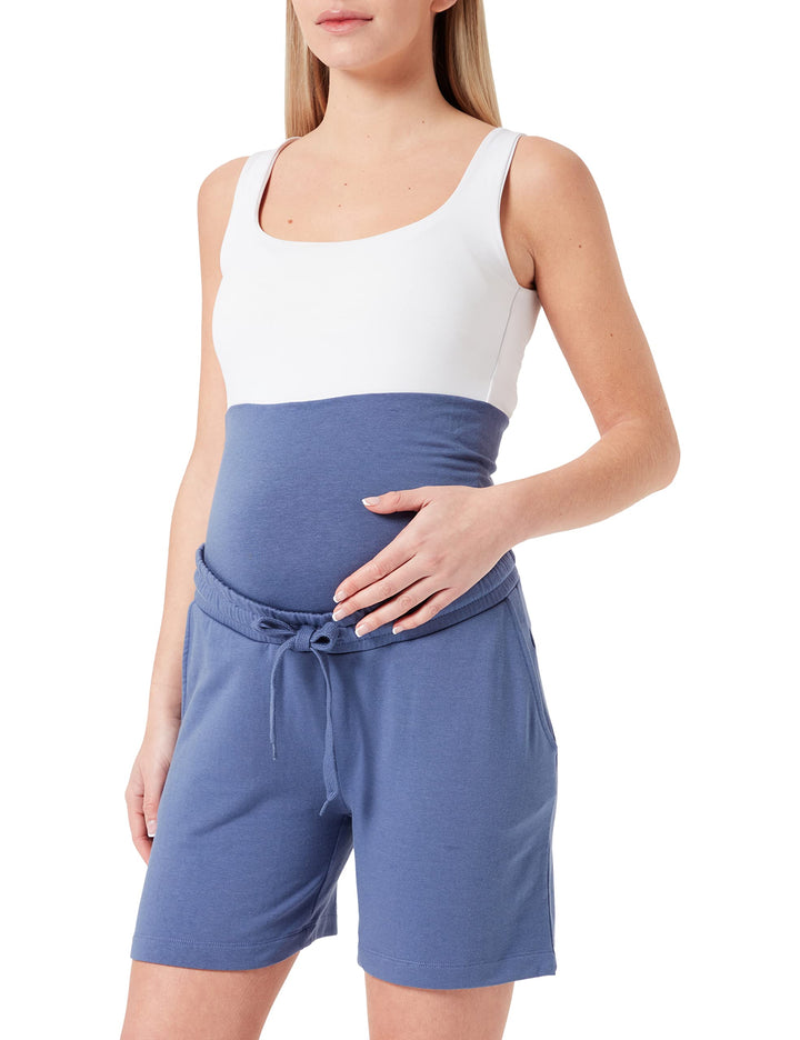 Noppies Maternity Damen Over The Belly Helena Shorts, Gray Blue-P910, XS