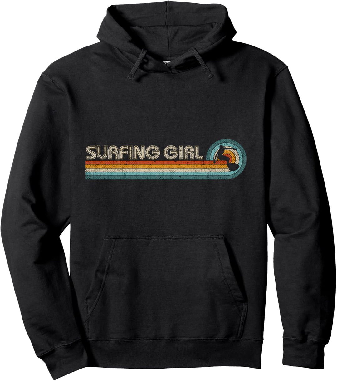 Surf Zubehör Damen Retro Surfen Mädchen Pullover Hoodie