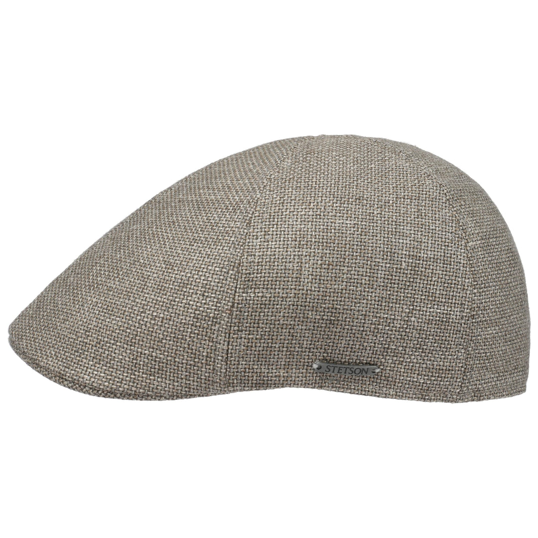Stetson Texas Taleco Flatcap Herren - Made in The EU - Aus Schurwolle & Leinen - Gefüttert mit hohem