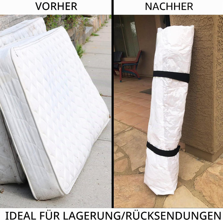 Homie Matratzen-Vakuumbeutel, verschliessbarer Beutel für Memory Foam- oder Federkernmatratzen, Komp