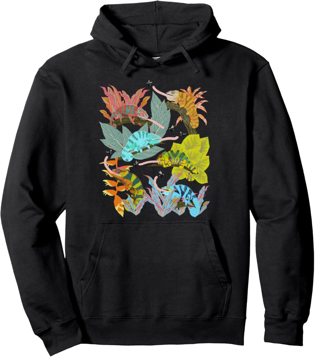 Chamäleons fangen Fliegen Pullover Hoodie