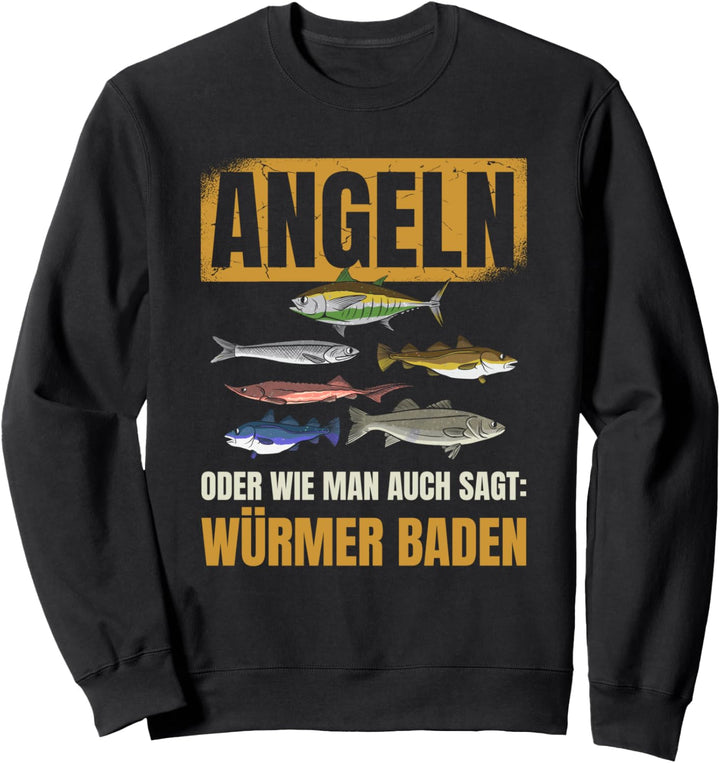 Angler Angel Fischer Fischen Angeln für Angler Sweatshirt