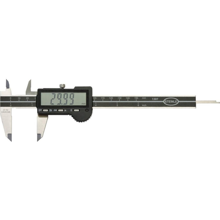 STEINLE 1307 Digital Messschieber 150 mm Ablesung: 0,01 mm Tiefenmass: flach Aktionspreis gültig bis