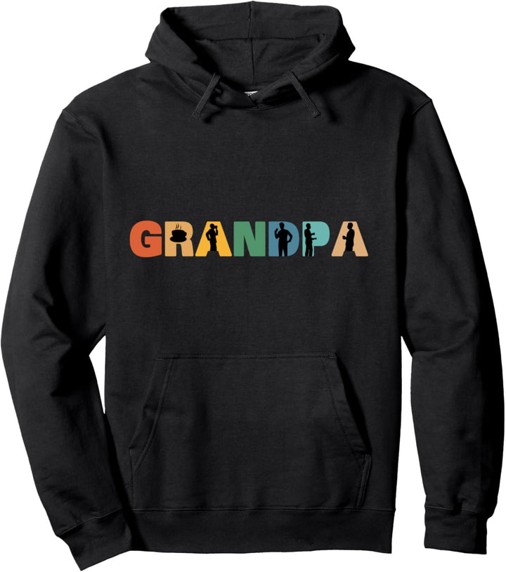 Retro-Kaffee-Opa, Geschenke für Männer im Ruhestand Pullover Hoodie
